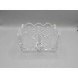 Fifth Avenue "Portico"  Divided Crystal Sugar Packet Holder
